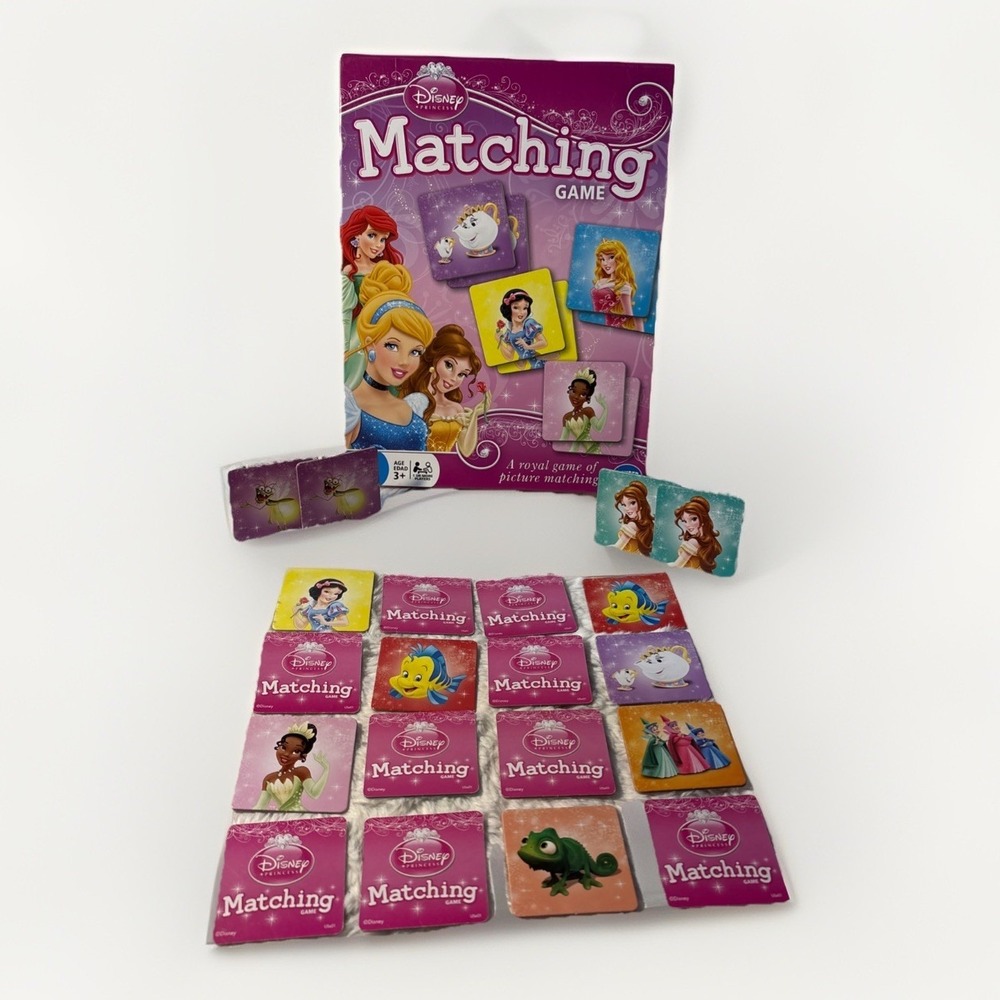 Disney Princess Matching Game – Fun Memory Game for Kids Ages 3 and Up – Todd...